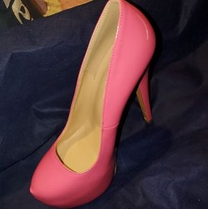 Pink high heels